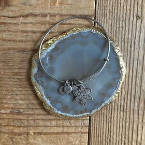 Alex and Ani Charm Bangle Bracelet in Silver (includes four charms)